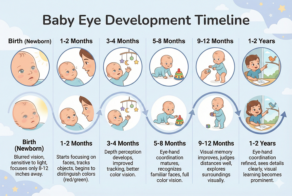 Baby Eye Development Timeline: From Birth to One Year