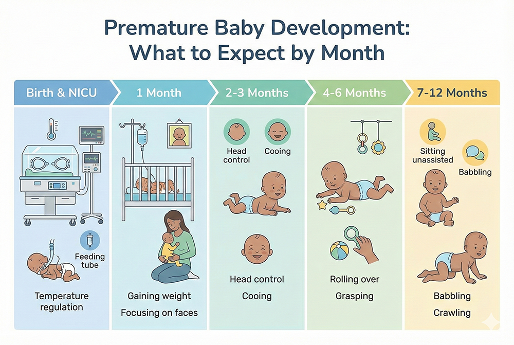 Premature Baby Development: What to Expect by Month