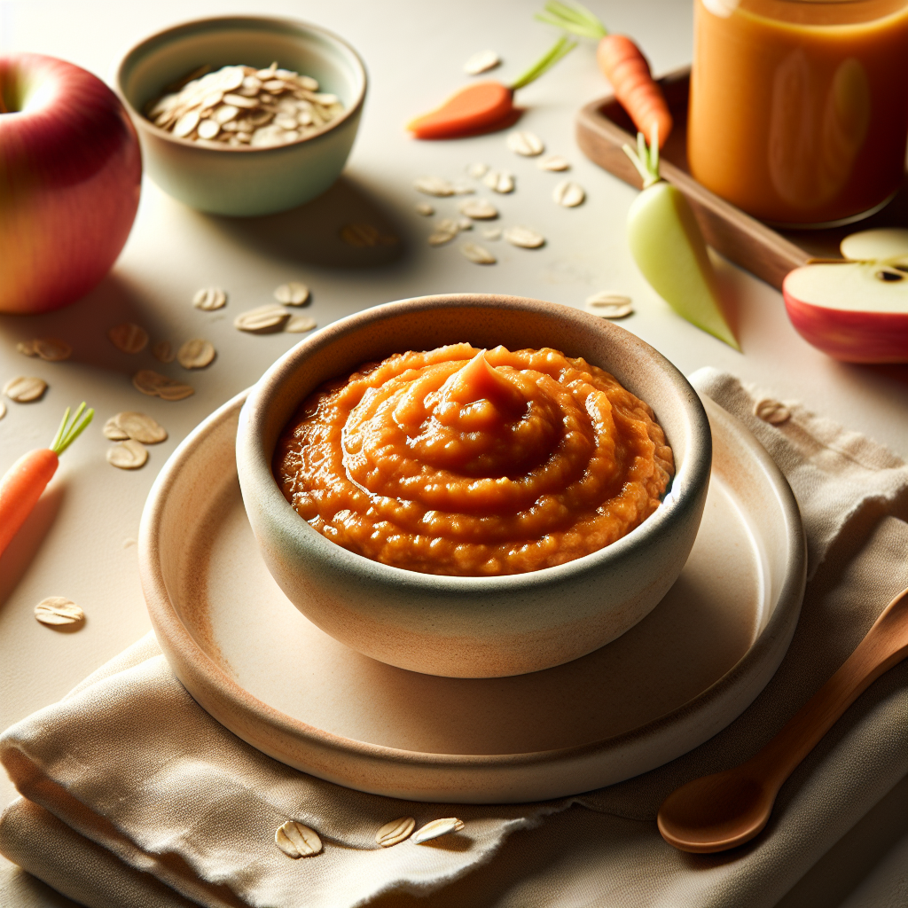 Apple Carrot Oat Purée