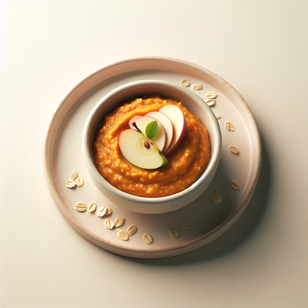 Apple Sweet Potato Oat Purée
