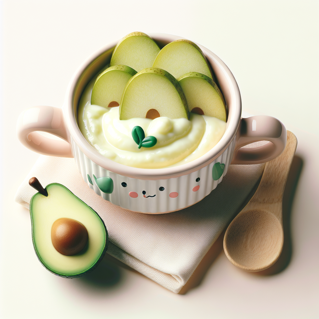 Avocado Pear Yogurt Purée