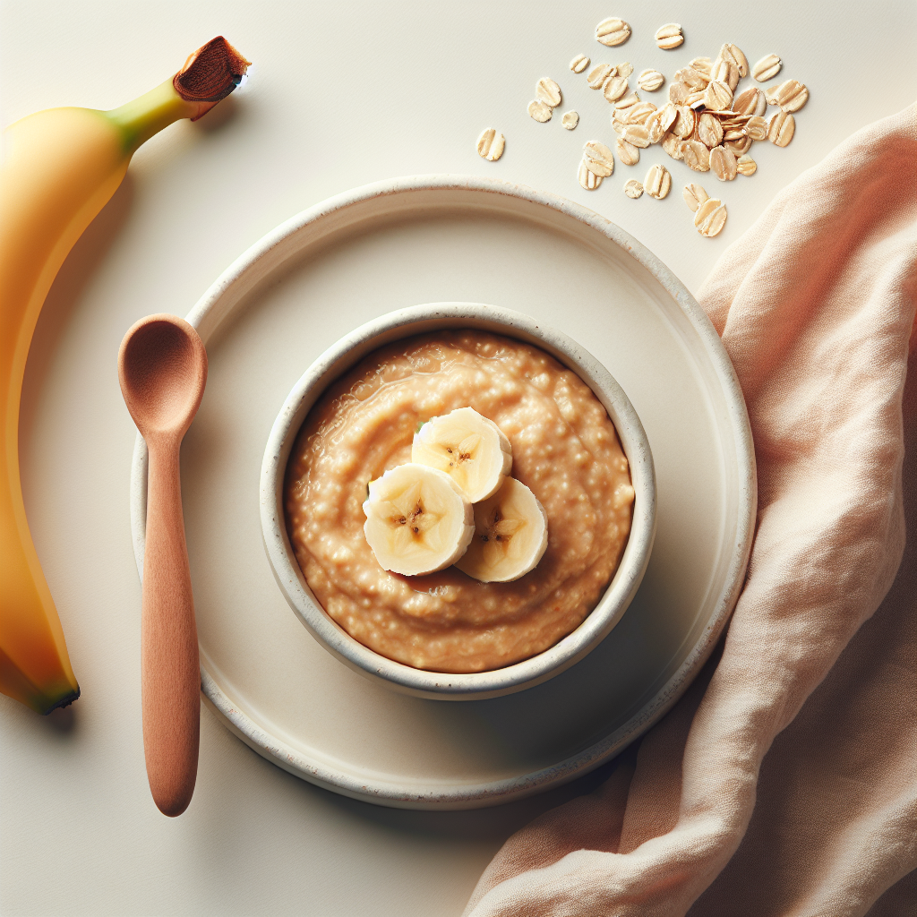 Banana Pear Oat Purée