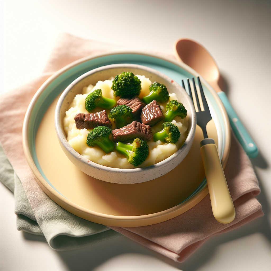Beef Broccoli Potato Mash