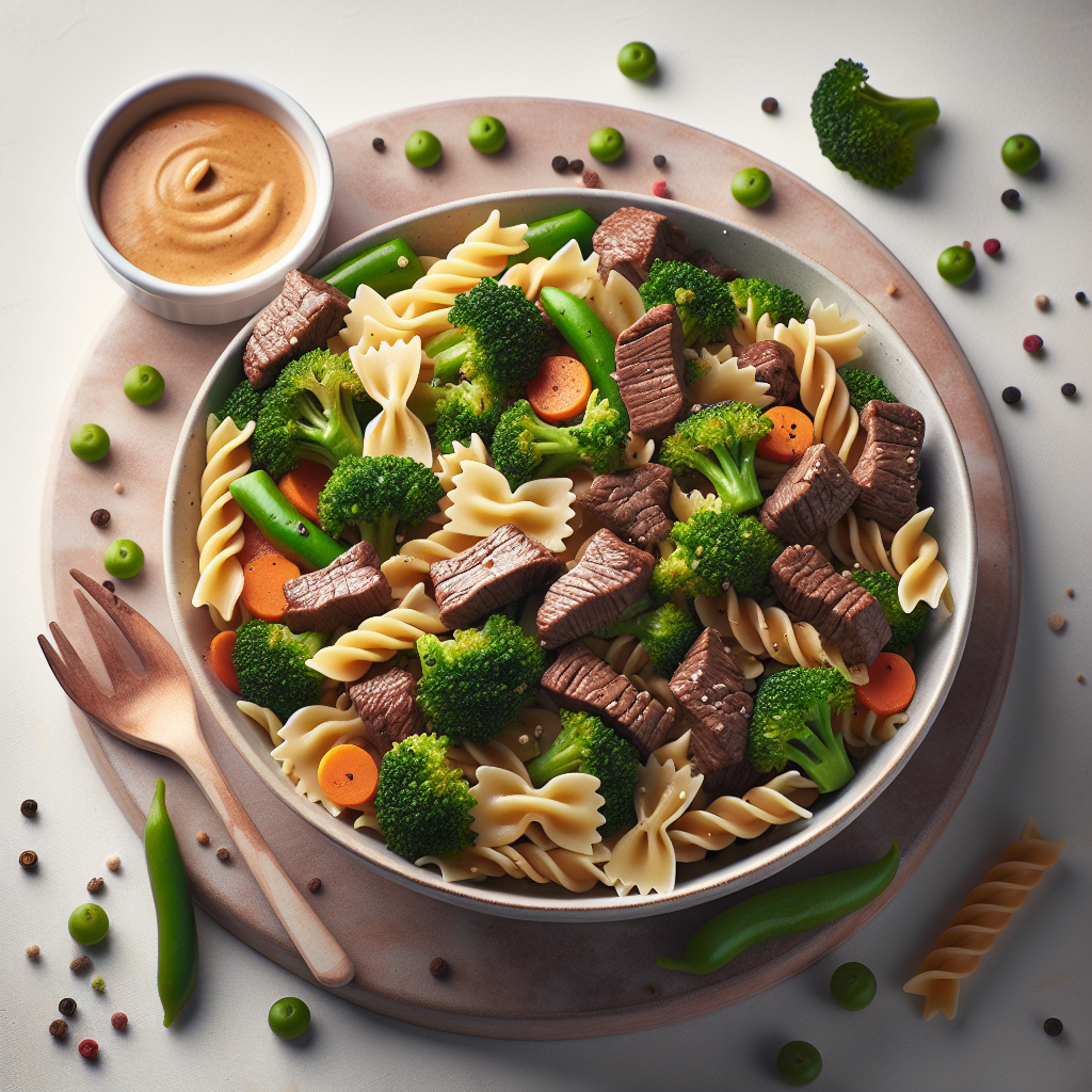Beef Broccoli Veggie Pasta