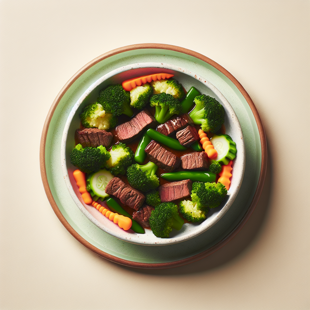 Beef Broccoli Veggie Plate