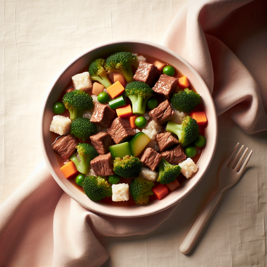 Beef Broccoli Veggie Rice Cubes