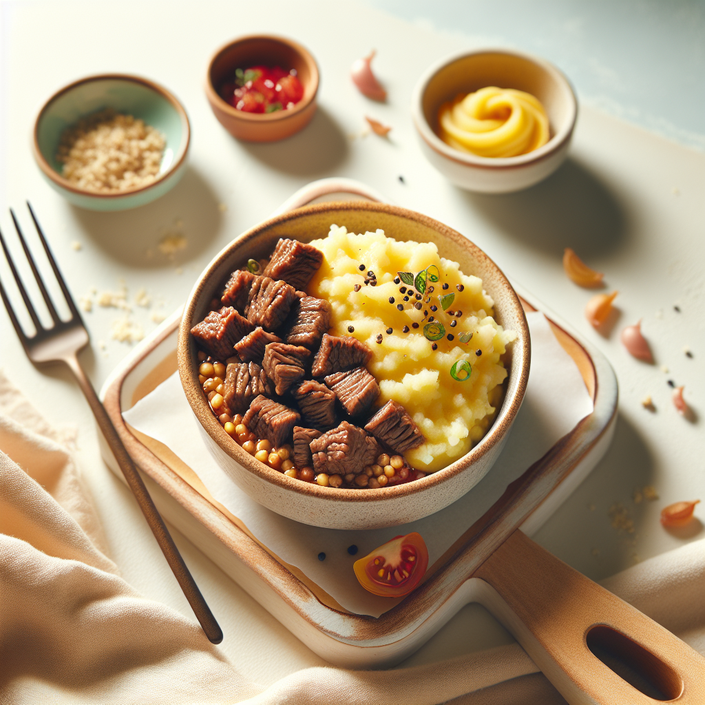 Beef Bulgur Potato Mash