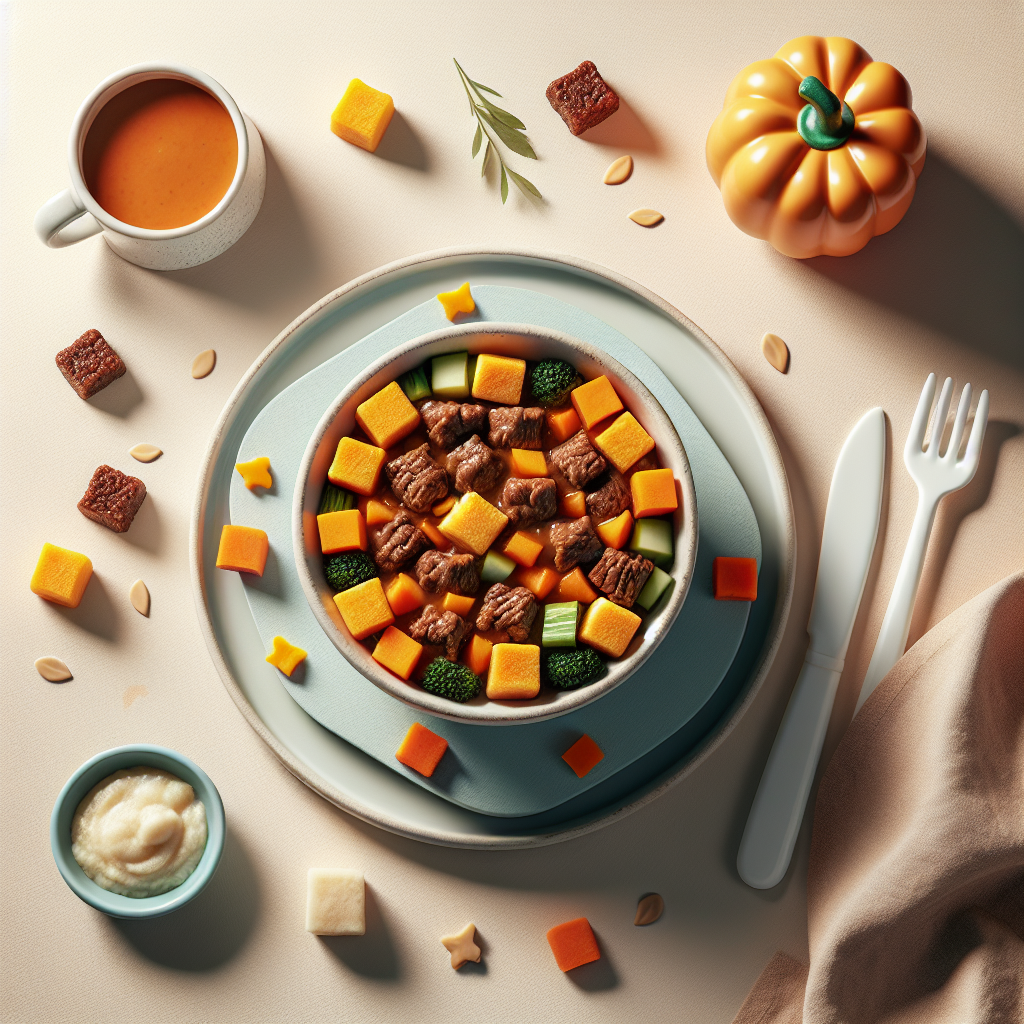 Beef Bulgur Pumpkin Veggie Cubes