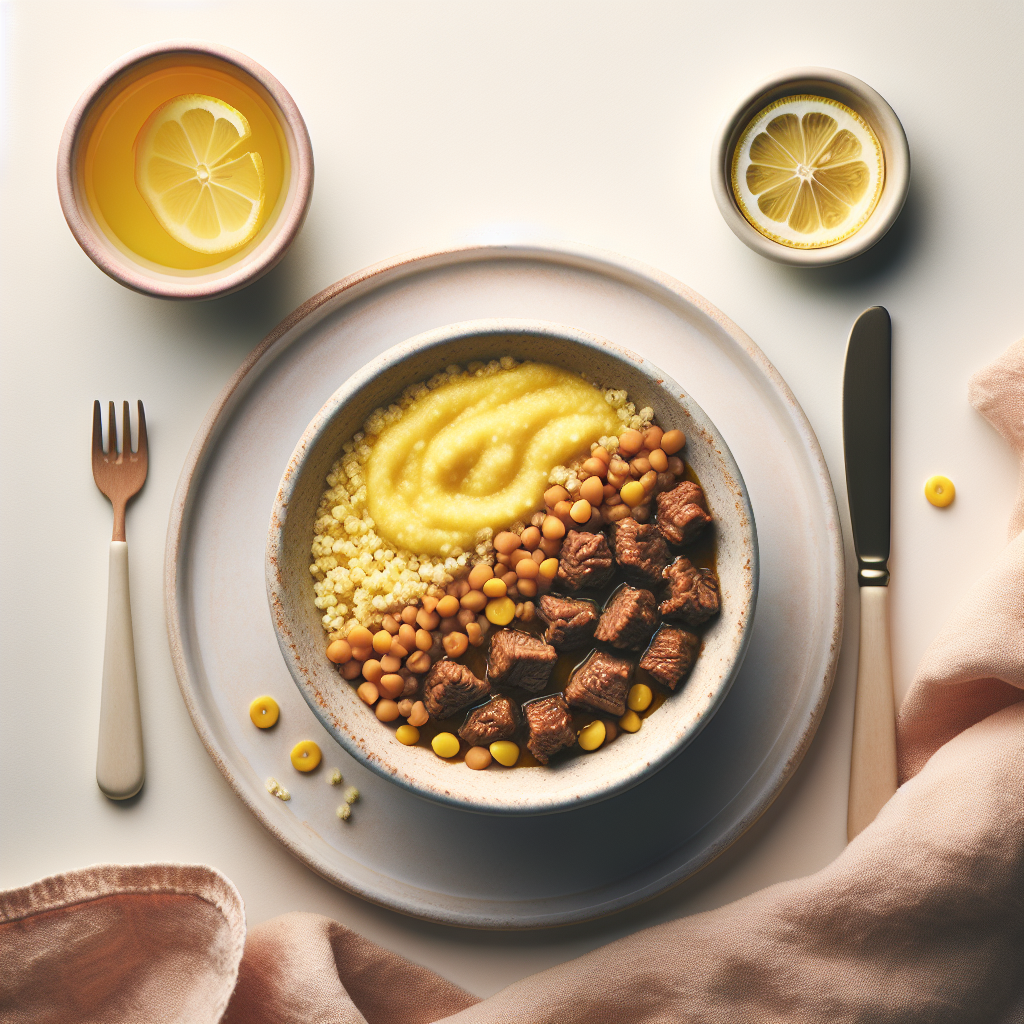 Beef Couscous Lentil Mash