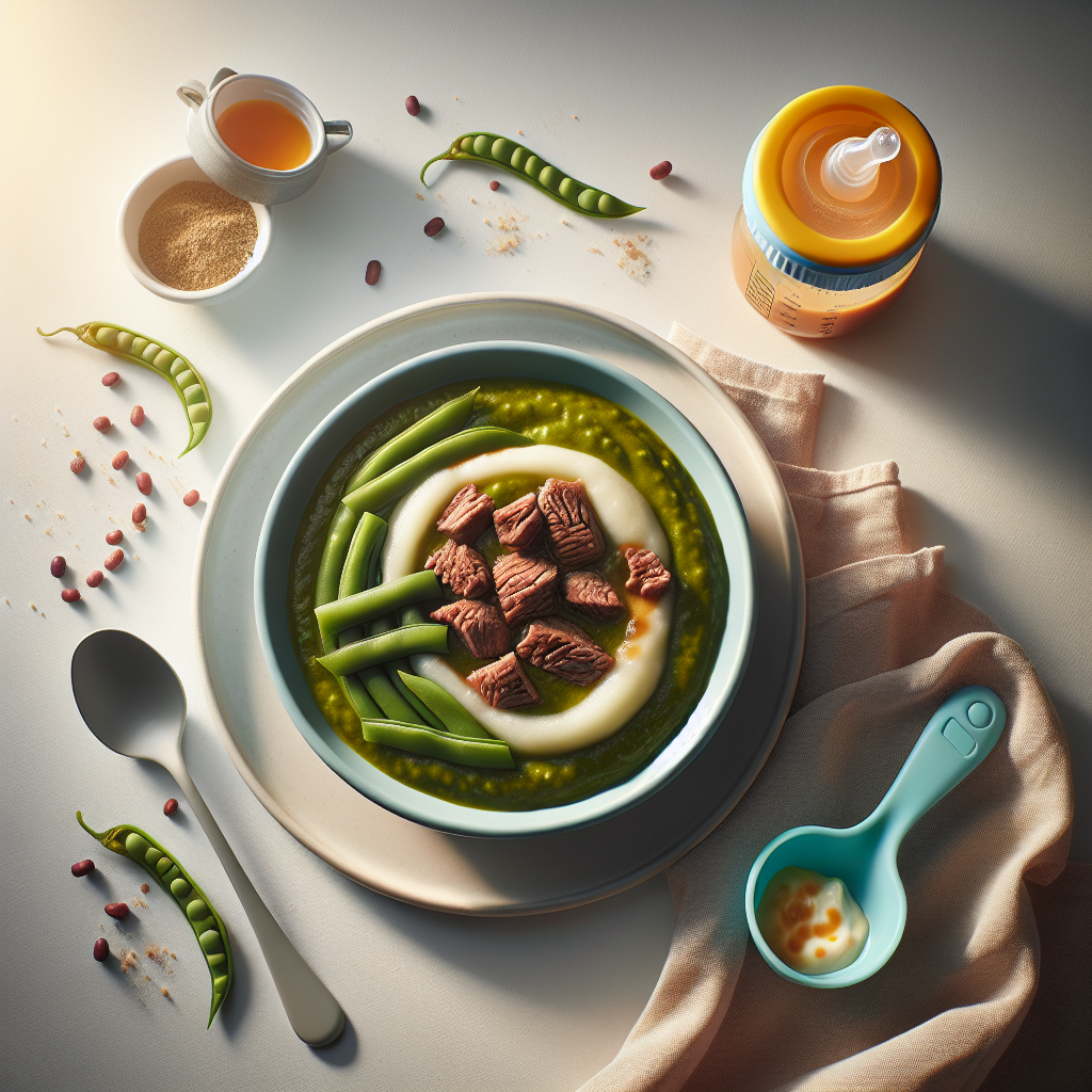 Beef Green Bean Purée