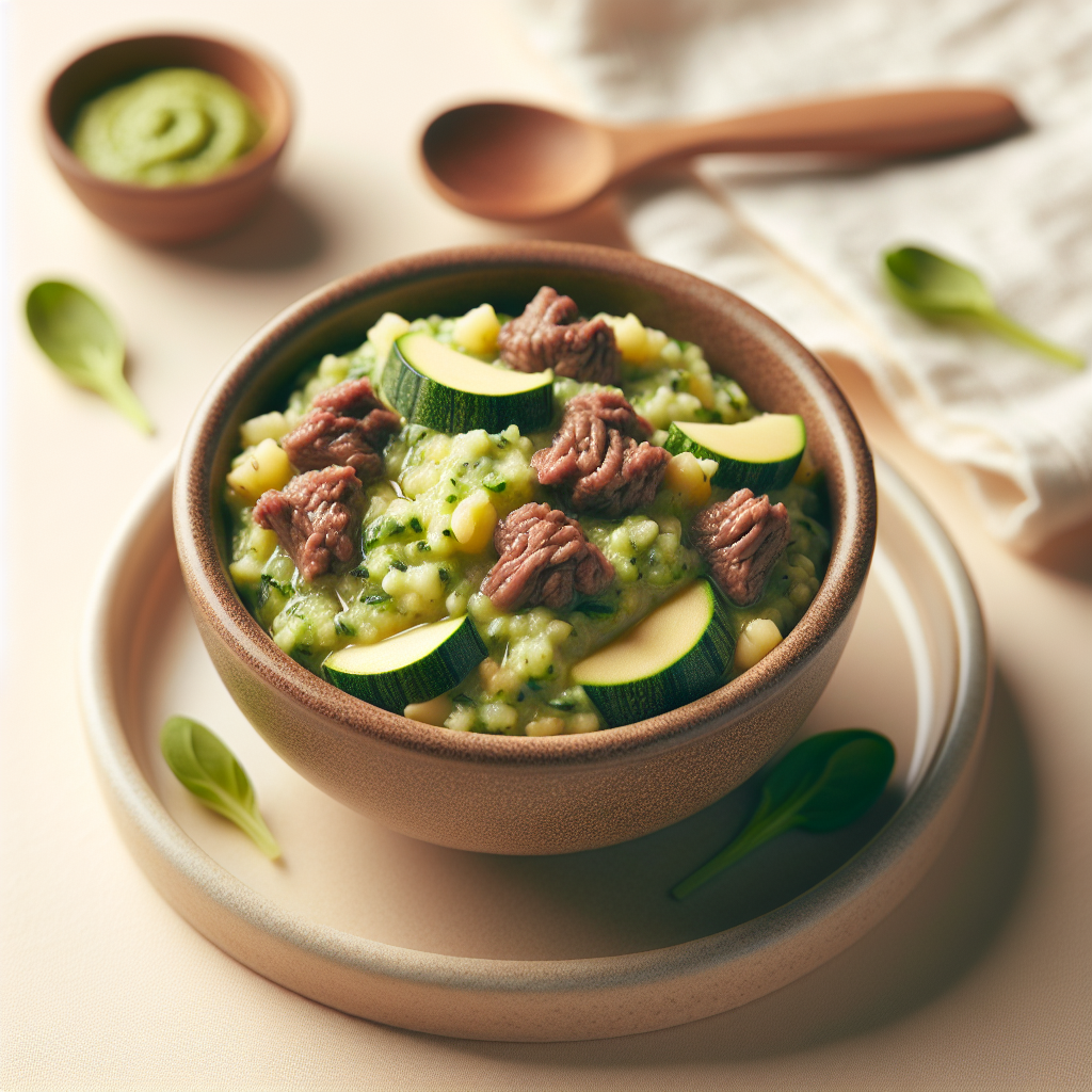 Beef Millet Zucchini Mash