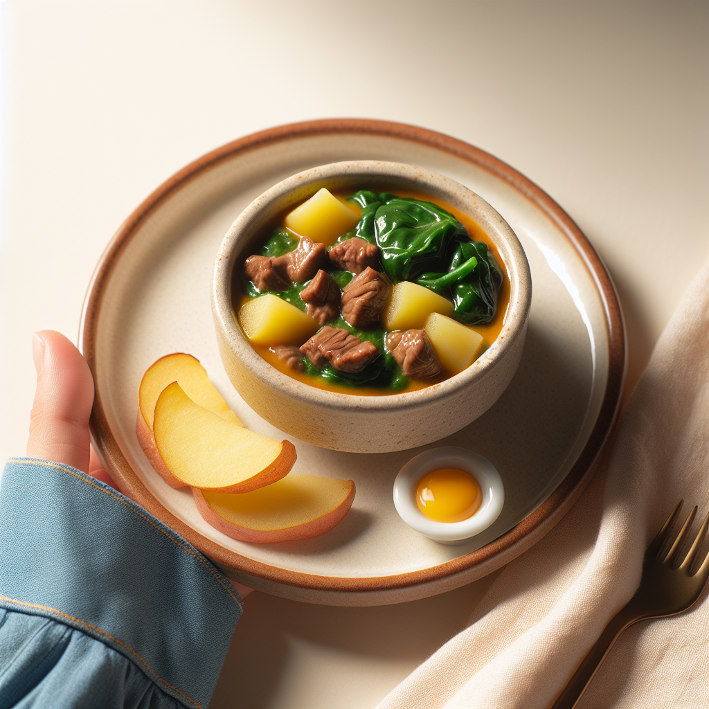 Beef Potato Spinach Stew