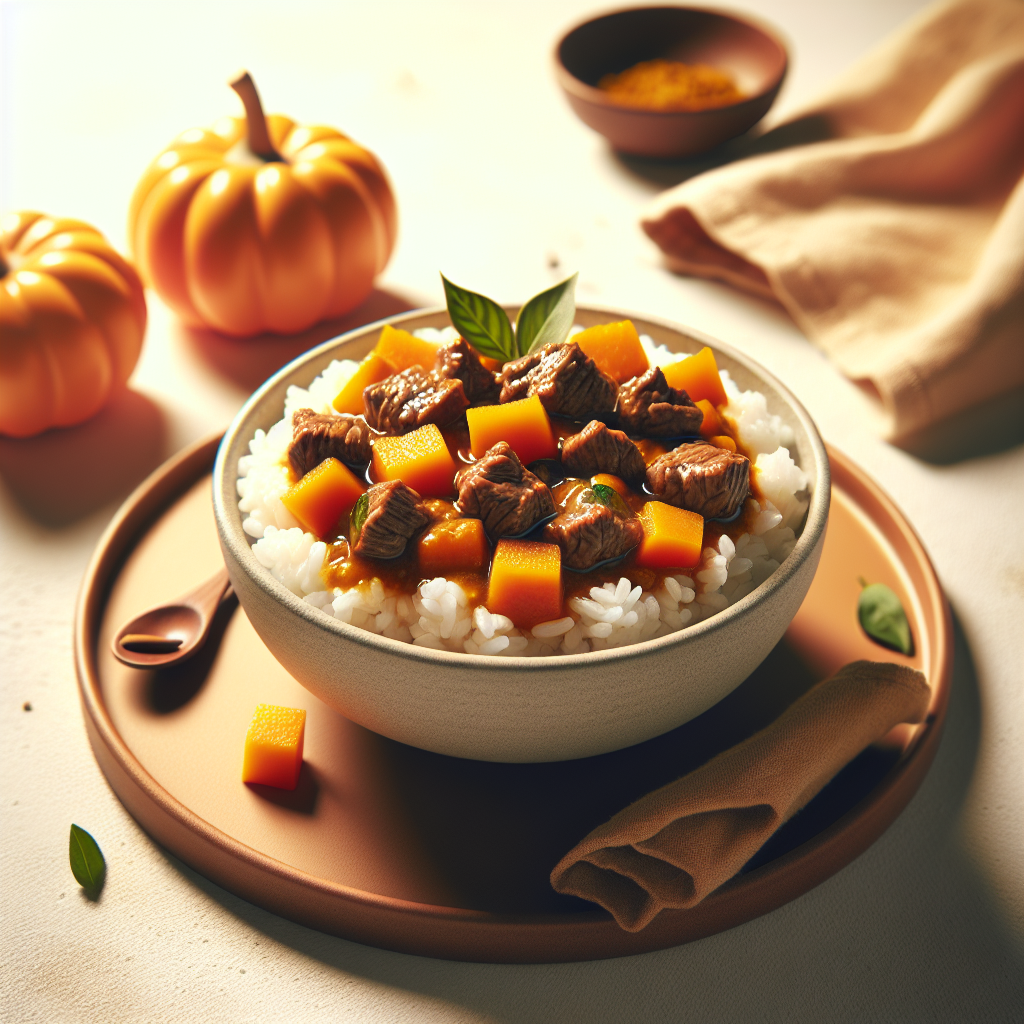 Beef Pumpkin Rice Stew