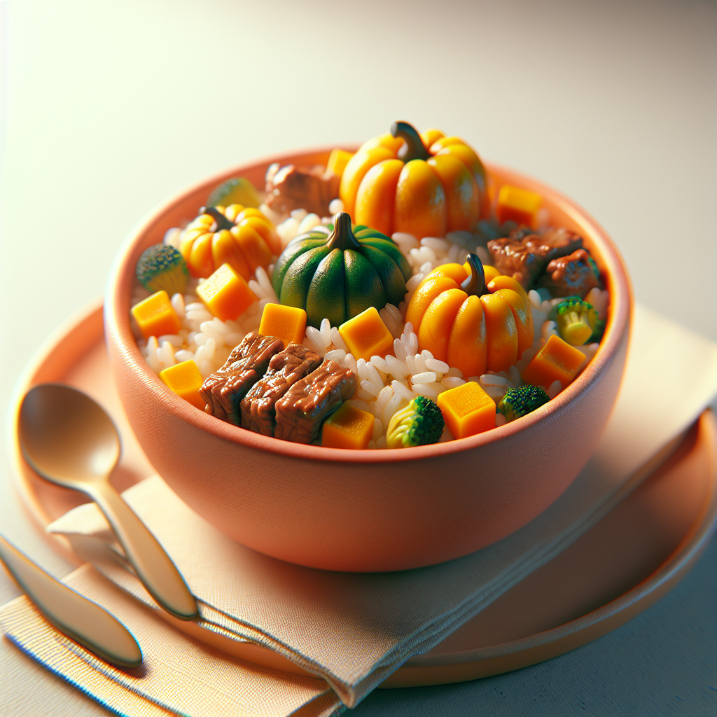 Beef Pumpkin Veggie Rice