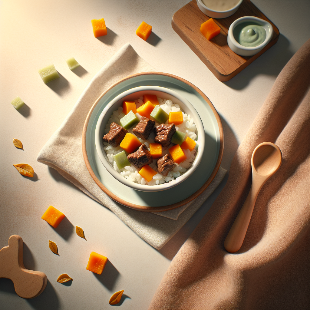 Beef Pumpkin Veggie Rice Cubes