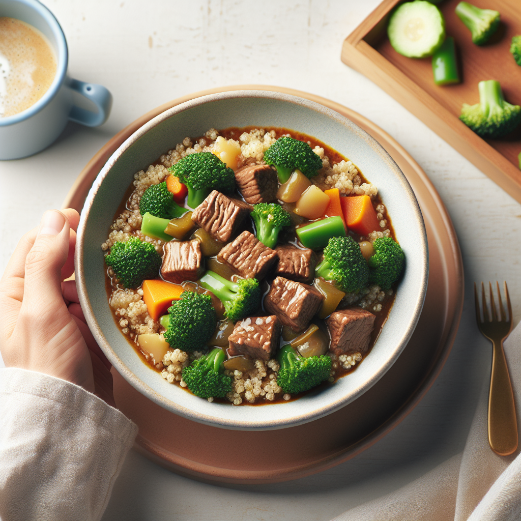 Beef Quinoa Broccoli Stew