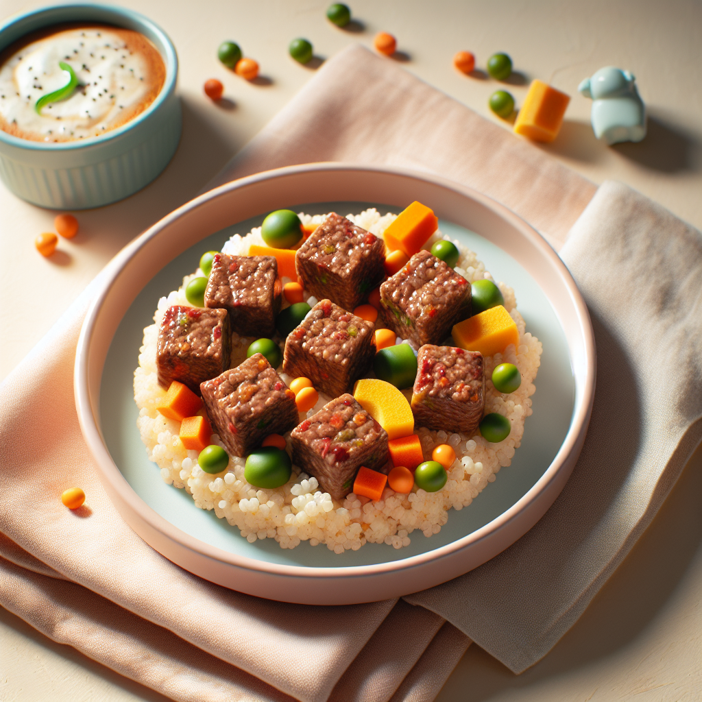 Beef Quinoa Lentil Veggie Cubes