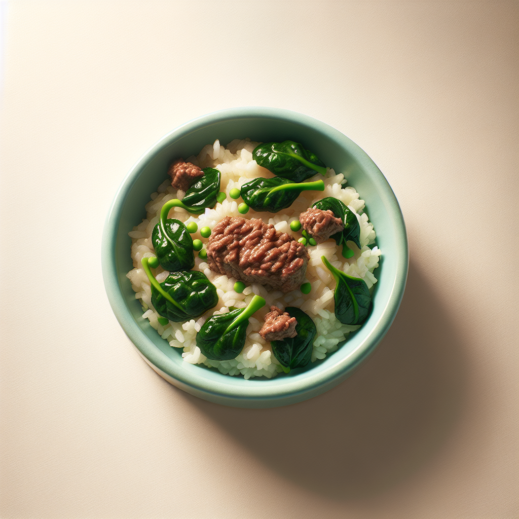 Beef Spinach Rice Mash