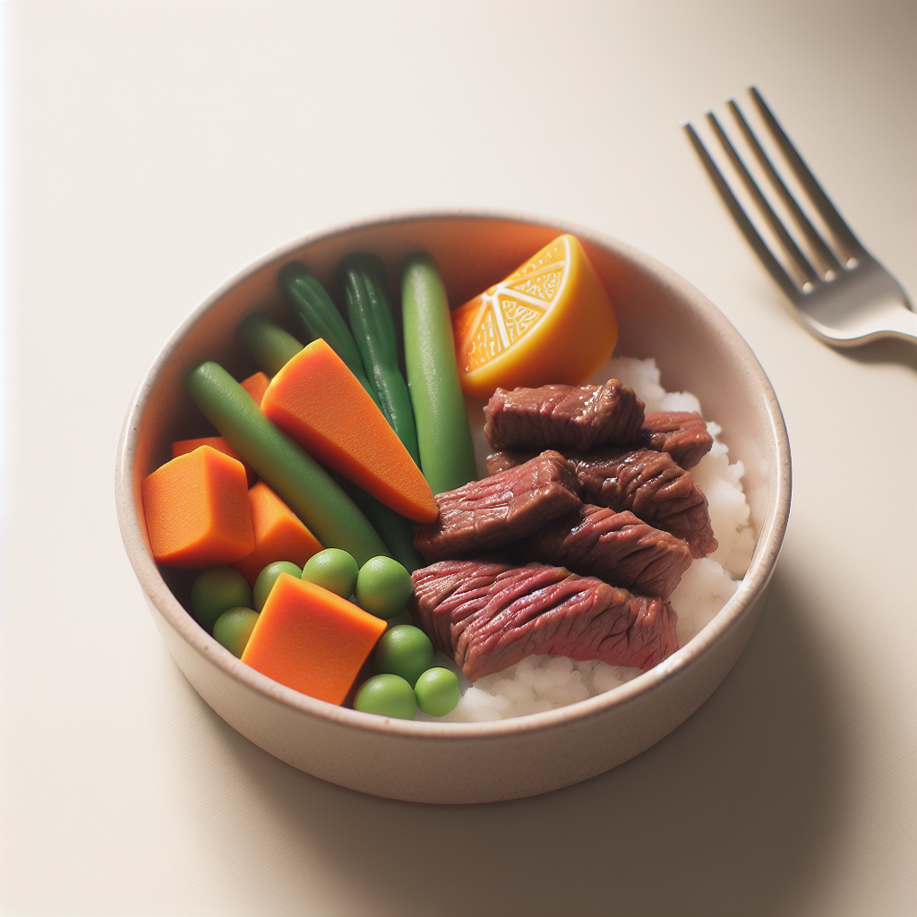 Beef Sweet Potato Veggie Plate