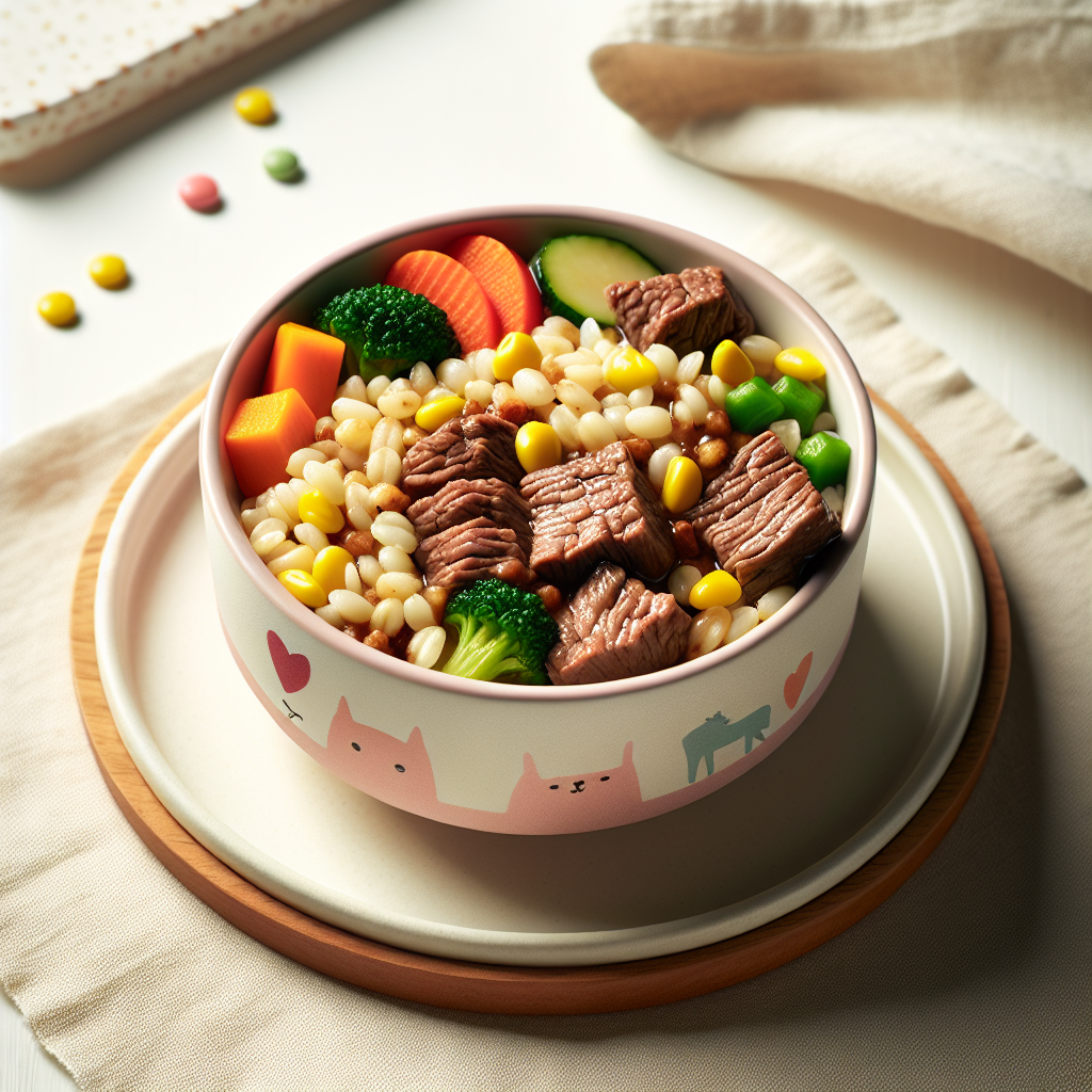 Beef Veggie Barley Bowl