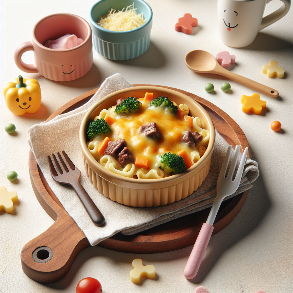 Beef Veggie Cheese Bake