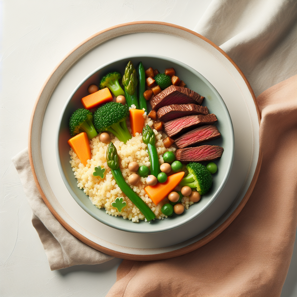 Beef Veggie Couscous Plate