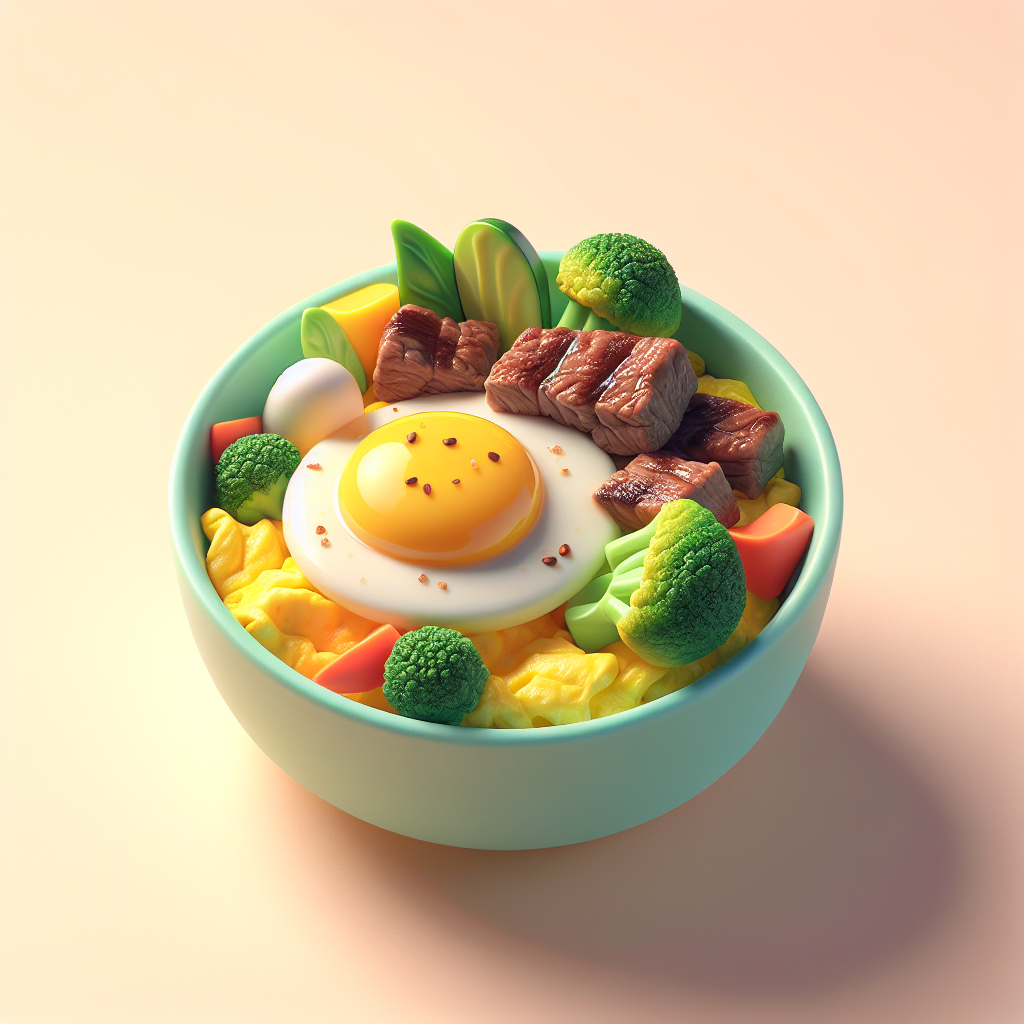 Beef Veggie Egg Scramble