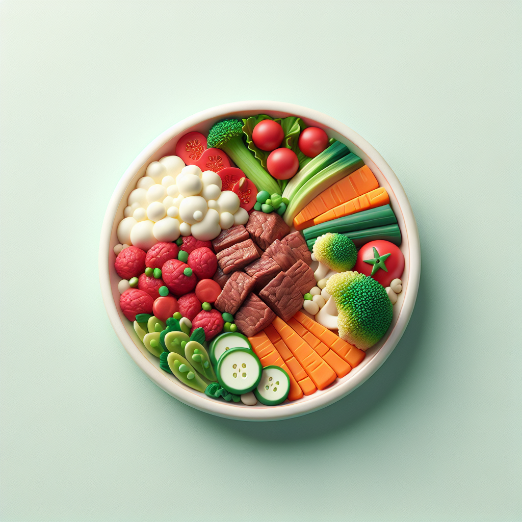 Beef Veggie Growing Plate