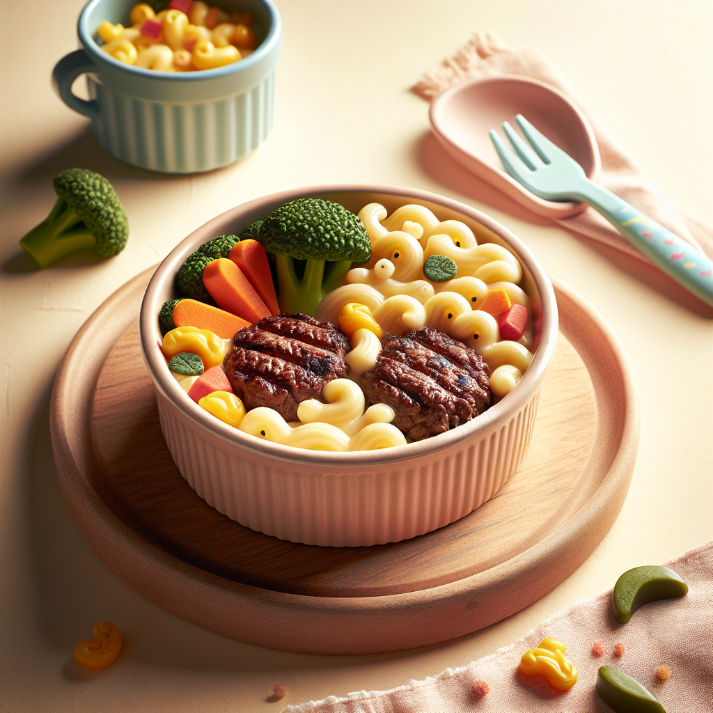 Beef Veggie Mac and Cheese