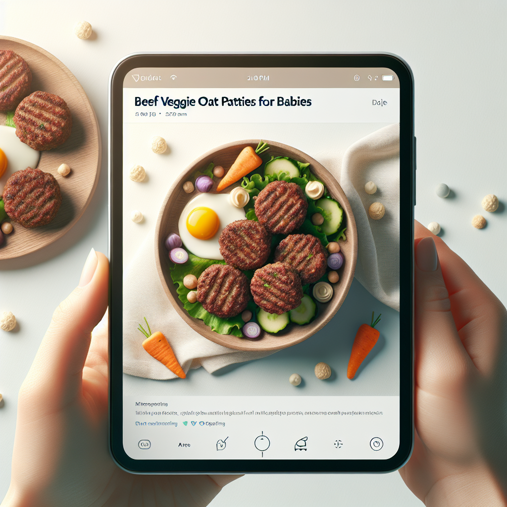 Beef Veggie Oat Patties