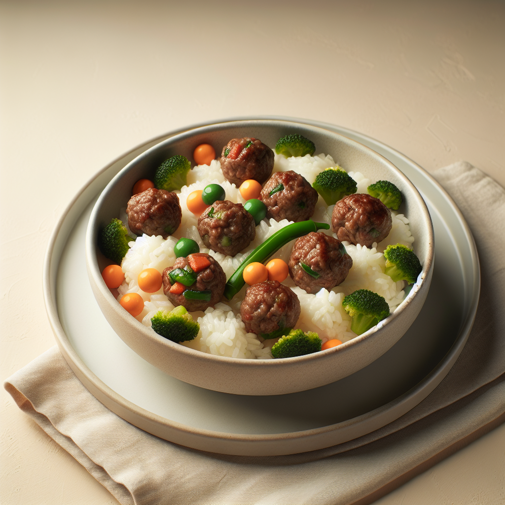 Beef Veggie Rice Balls