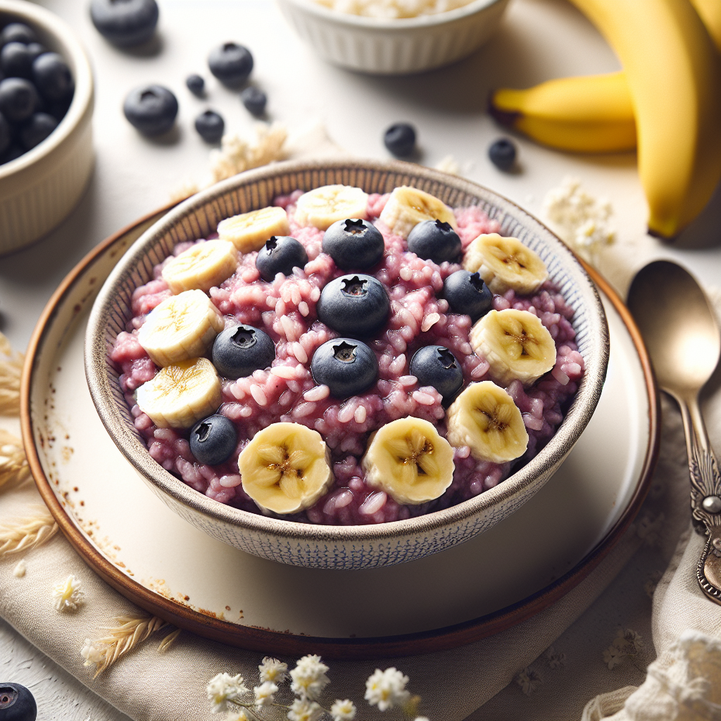 Blueberry Banana Rice Mash