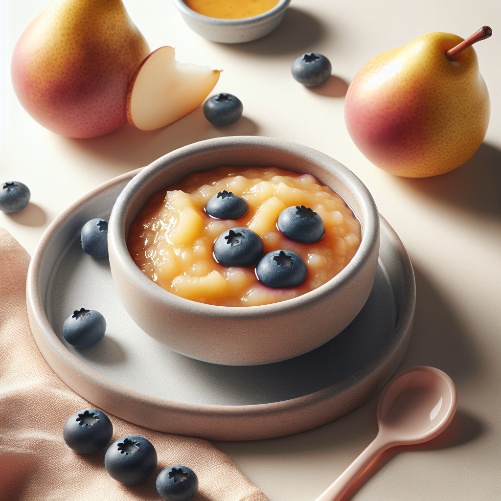 Blueberry Pear Purée