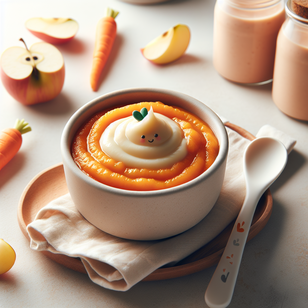 Carrot Apple Yogurt Purée