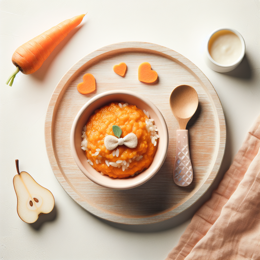 Carrot Pear Rice Purée