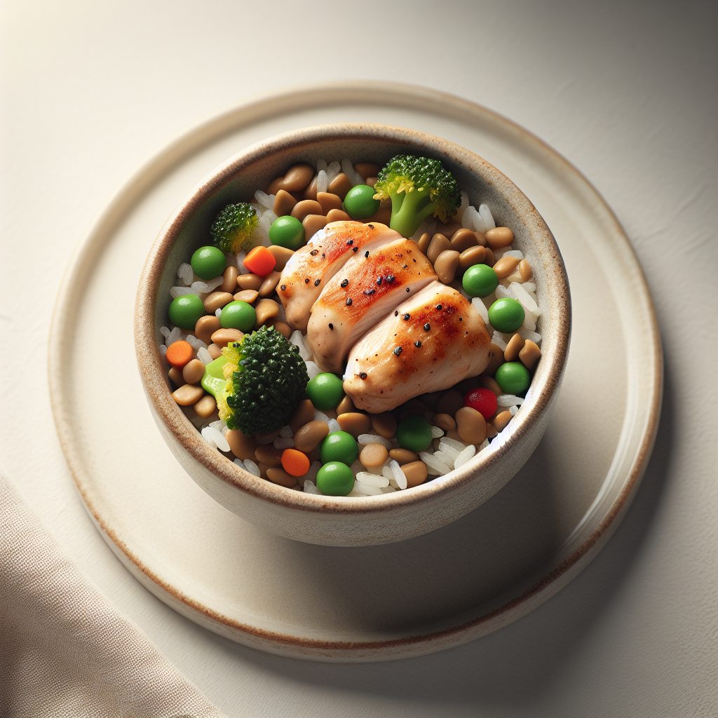 Chicken Broccoli Lentil Veggie Rice