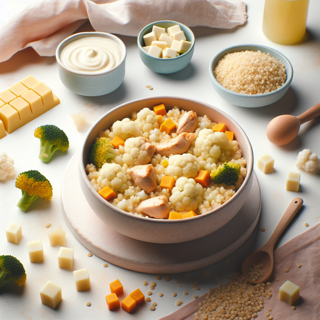 Chicken Bulgur Cauliflower Veggie Cubes