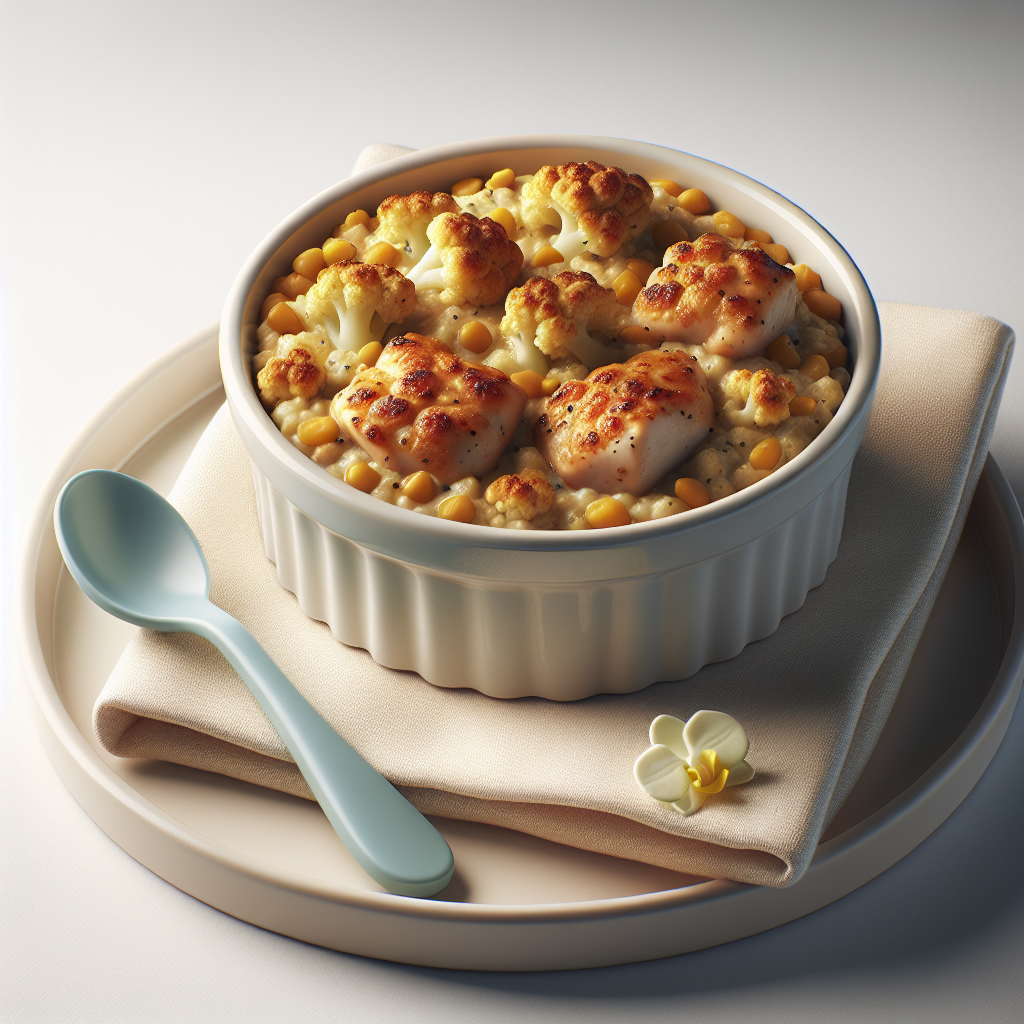 Chicken Cauliflower Lentil Bake