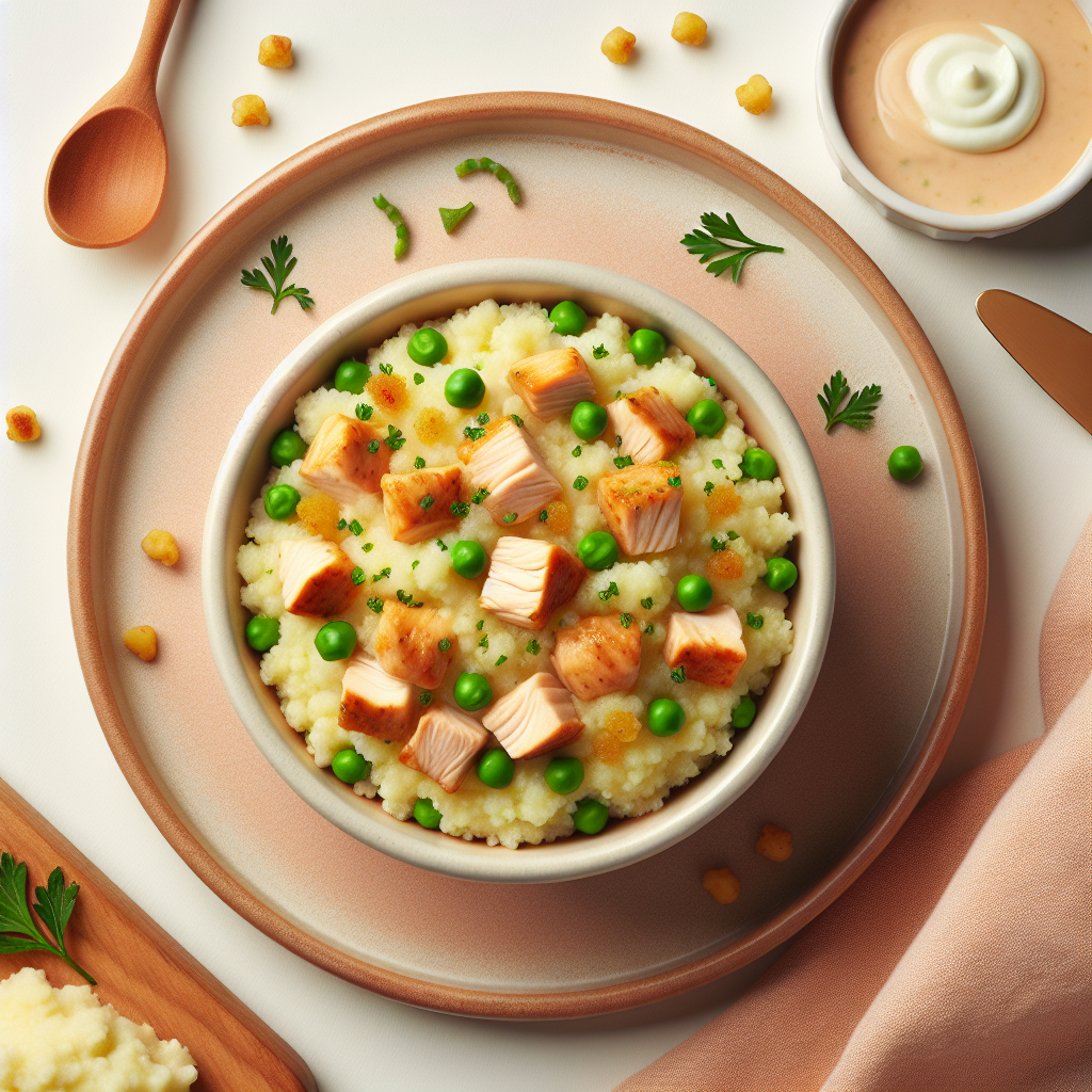 Chicken Couscous Pea Mash