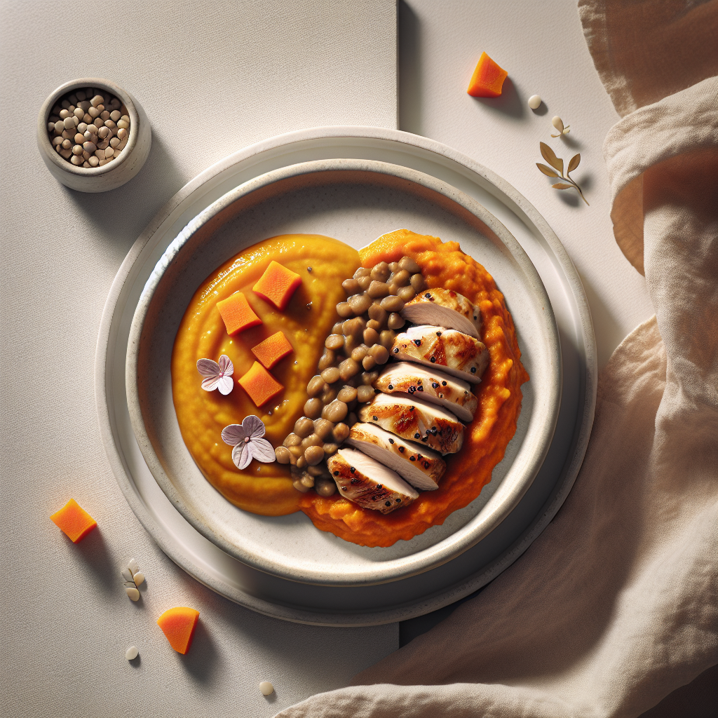 Chicken Lentil Sweet Potato Purée