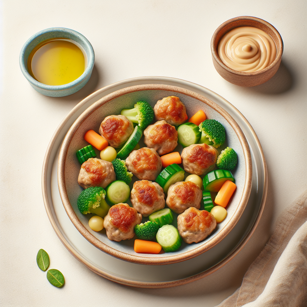 Chicken Mini Meatballs with Veggies
