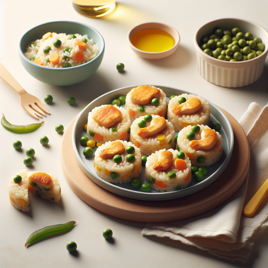 Chicken Pea Veggie Rice Cakes