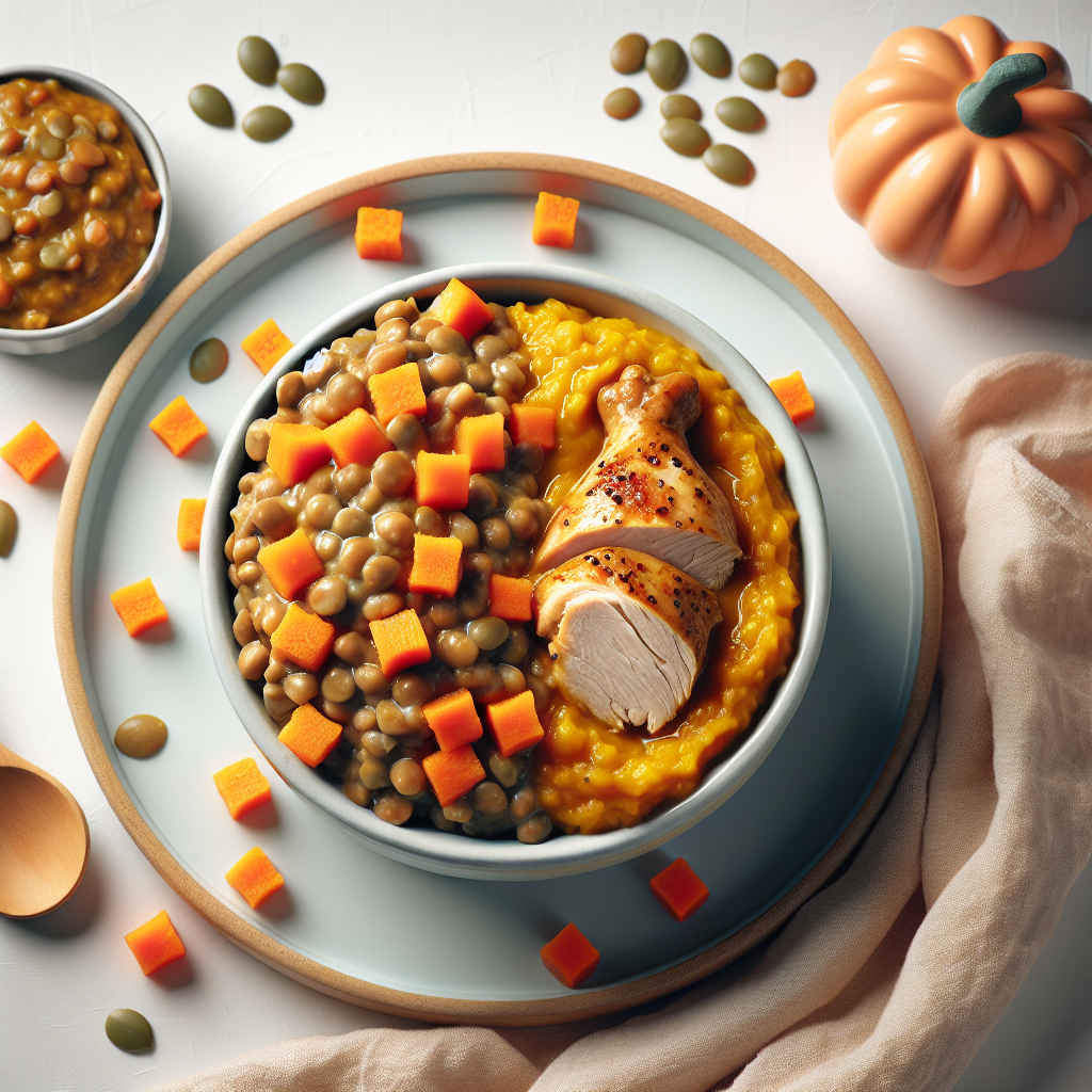 Chicken Pumpkin Lentil Purée
