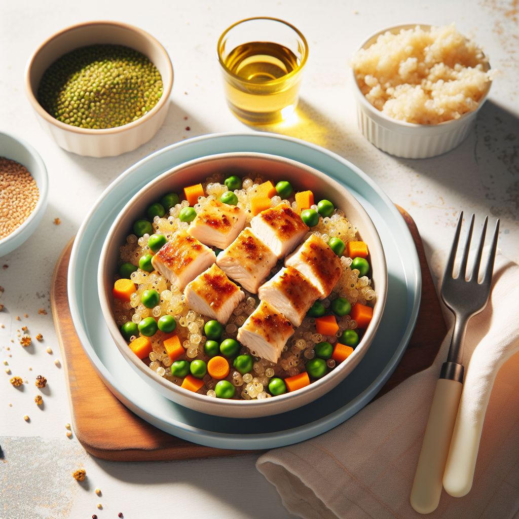 Chicken Quinoa Pea Bake