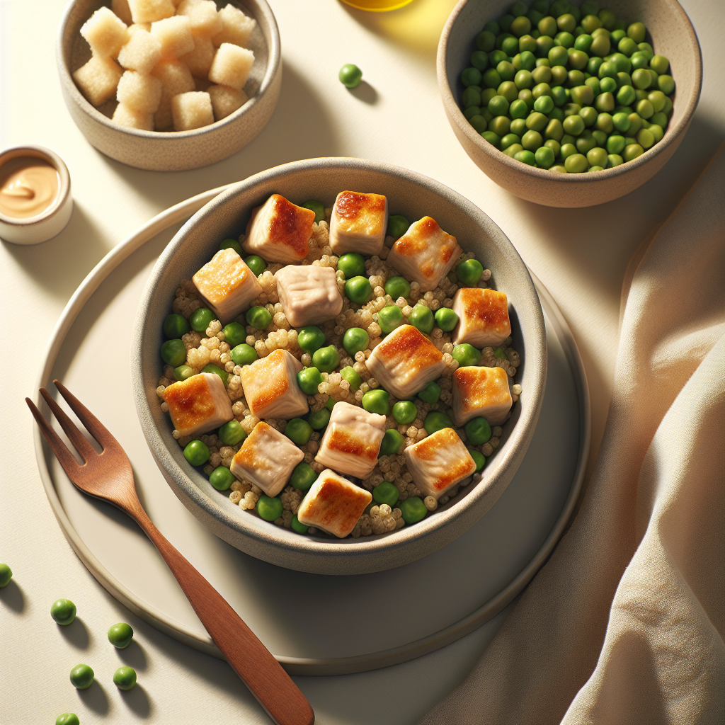 Chicken Quinoa Pea Veggie Cubes