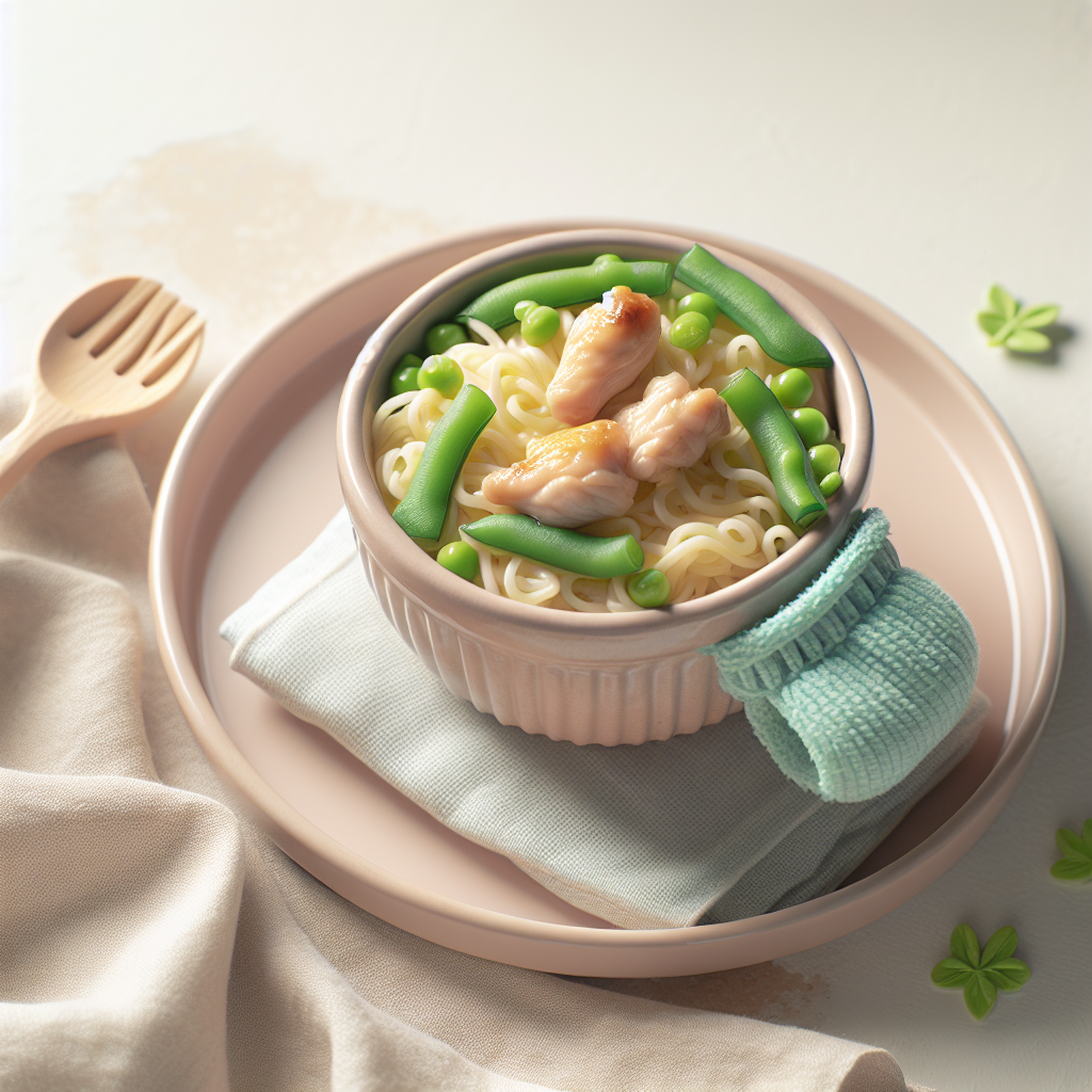 Chicken Rice Noodle Green Bean Purée