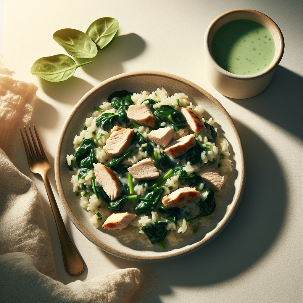 Chicken Spinach Rice Mash