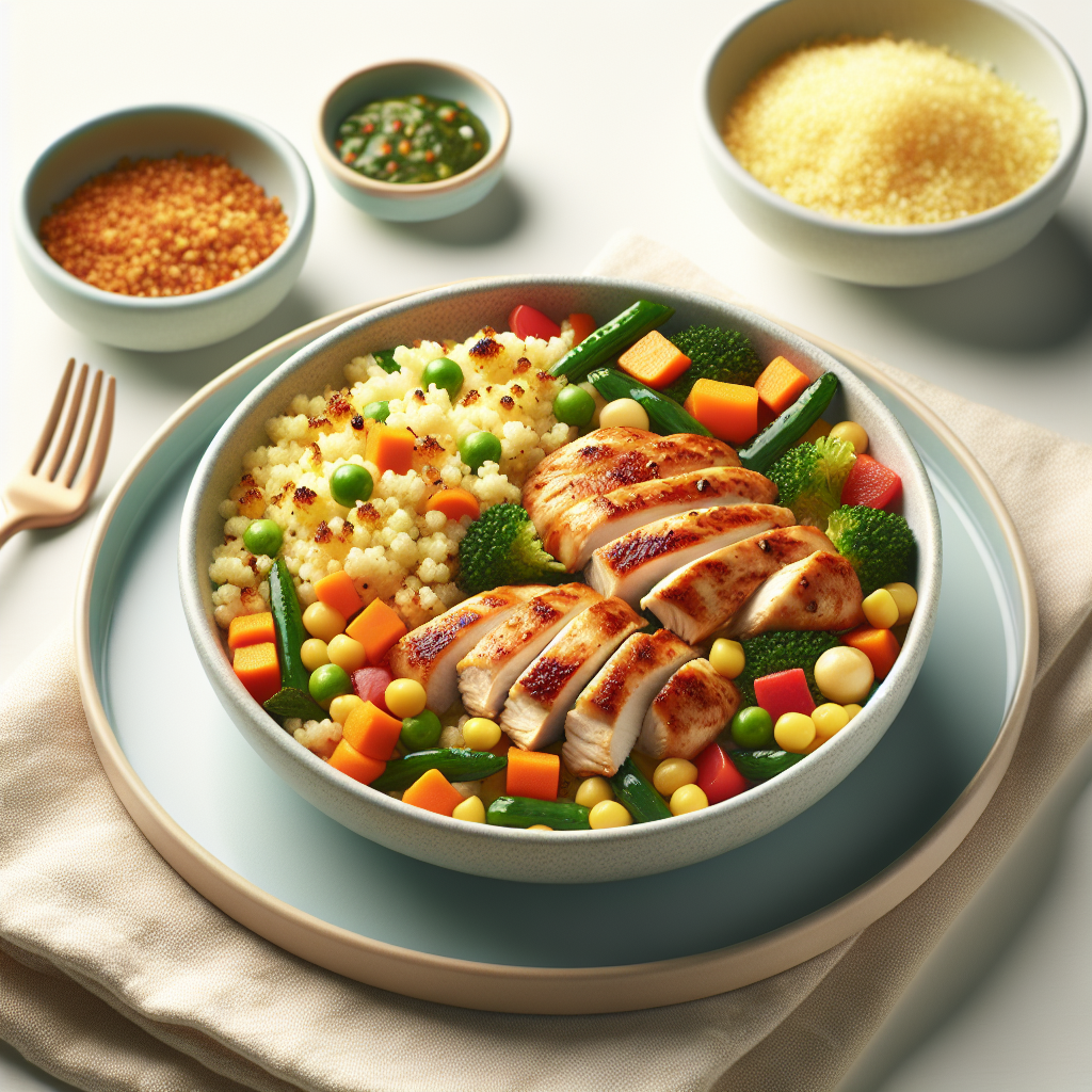 Chicken Veggie Couscous Plate