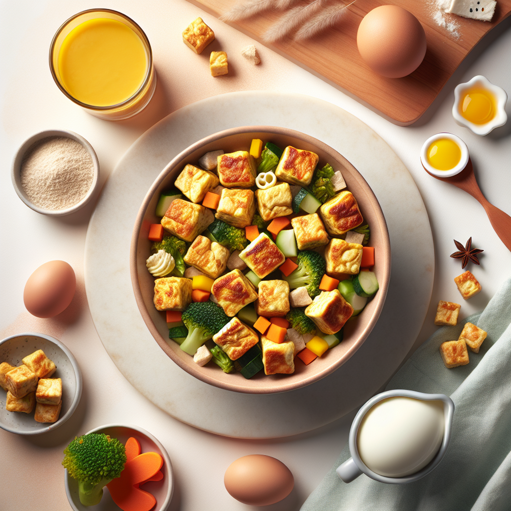 Chicken Veggie Omelet Cubes