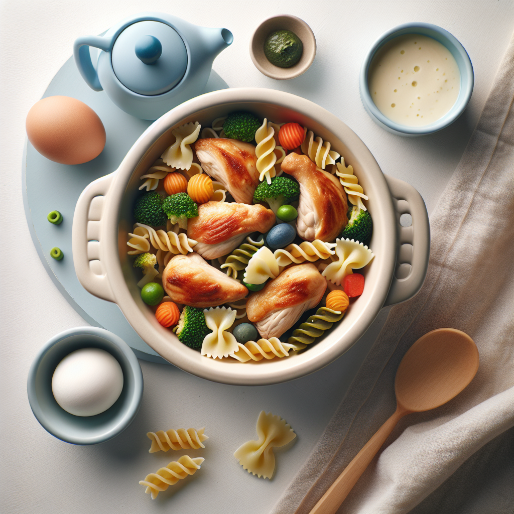 Chicken Veggie Pasta Wheels